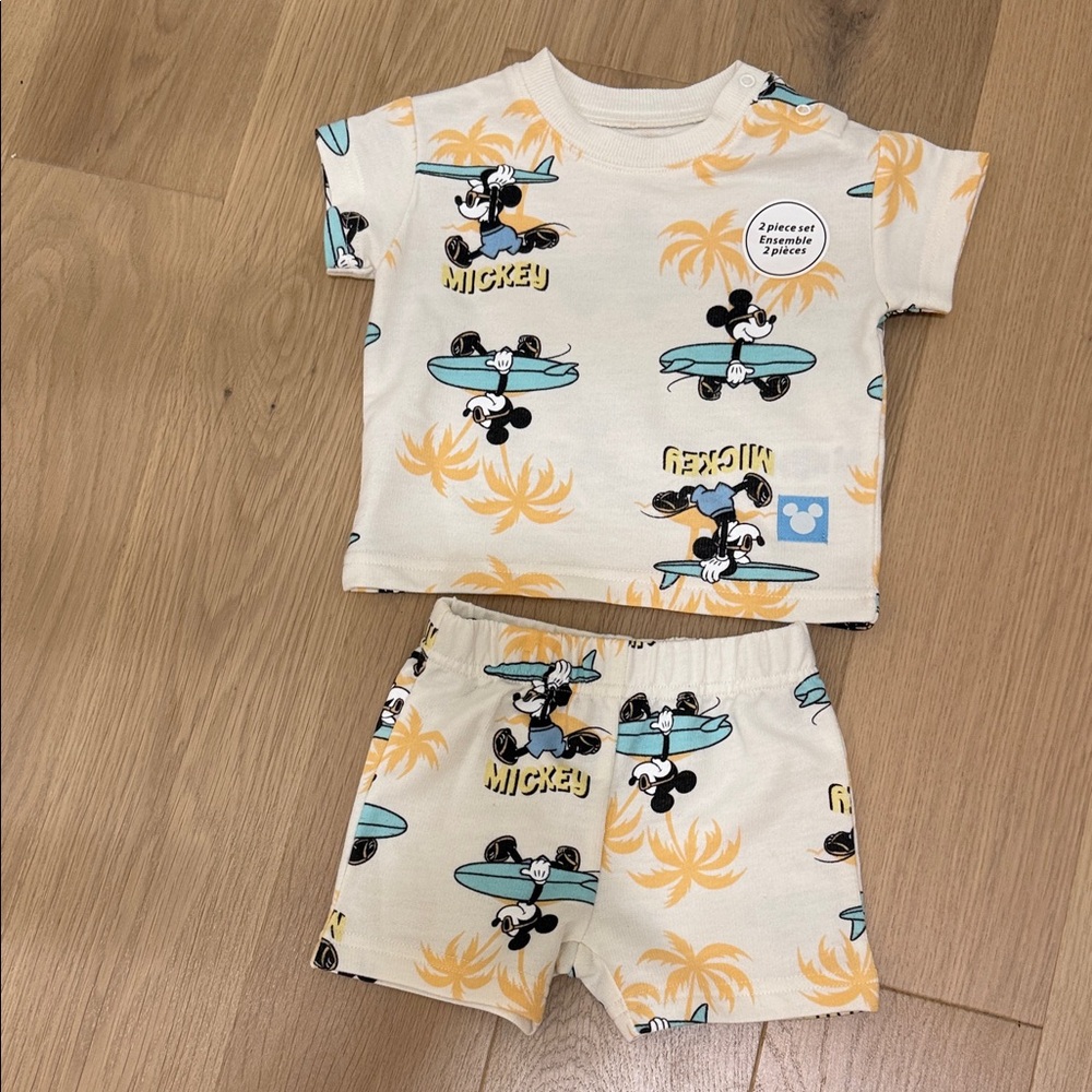 NWT Disney Baby Cream and Orange Outfit